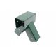  Square swing connector, green, 9x9 cm, 90 degrees