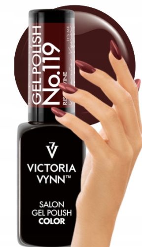  Hybrid nail polish color varnish Victoria Vynn 119 Risky Wine 8 ml