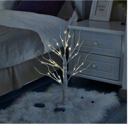  DECORATIVE CHRISTMAS TREE, LIGHTING LED BIRCH, 60 cm, COLD WHITE LAMPS