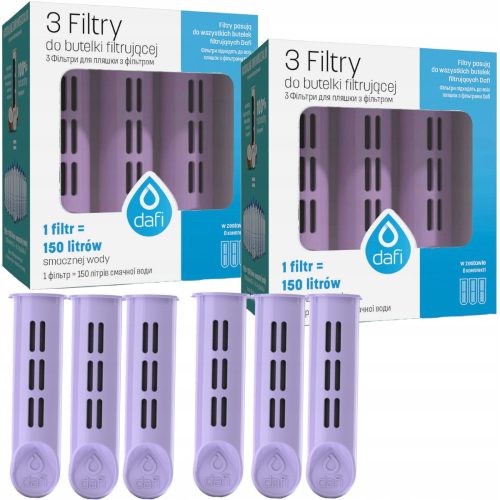  Filter insert for Dafi Solid and Soft bottles, 6 pcs.