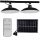 Street lamps for the garden Izoxis 21806 double hanging solar lamp 80 W 6000 lm