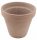  Degrea flowerpot, 21.3 cm x 21.3 x 19 cm, diameter 21 cm, ceramic in brown and beige tones, grey and silver tones, terracotta