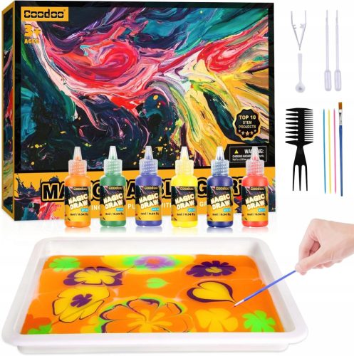  MARBLE PAINT FOR CHILDREN DIY CREATIVE DRAWING KIT