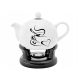 Kettles and teapots Traditional ceramic kettle Bella Fiore 1 l, white, black