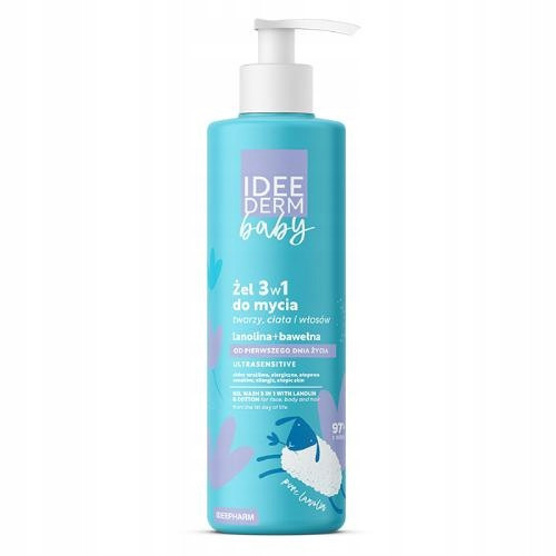  IDEE DERM Baby 3in1 face, body and hair wash gel 400 ml