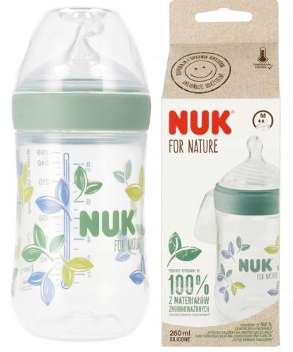  Bouteille Nuk Nature Sense 741757 blanc 260ml 6-18m