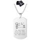  THE LITTLE PRINCE AND THE FOX PENDANT NECKLACE DOG TAG