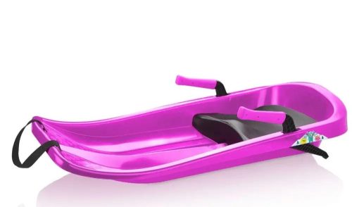  PLASTKON FLASH bobsleigh with seat 85x41x16cm pink