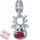  SILVER CHARM PENDANT REINDEER RUDOLF FOR CHRISTMAS GIFT SILVER 925