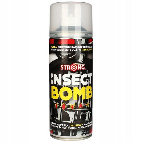 Insect repellent smoke bomb against cockroaches, mosquitoes, moths, ants, flies, wasps, spiders, fleas, bedbugs, silverfish Strong 0.4 kg 400 ml