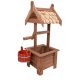  flowerbed wooden fountain garden decoration