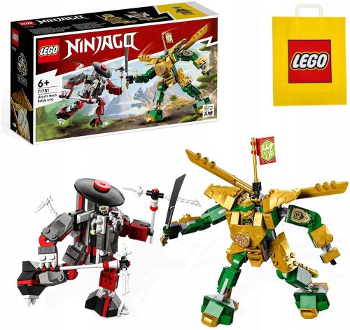  LEGO Ninjago Lloyd's Clash with Mech EVO 71781 + LEGO Paper Bag 001-2021-2022-2023-2024