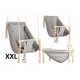  Kidaboo 3in1 swing, grey with white stars, 80x38x30 cm