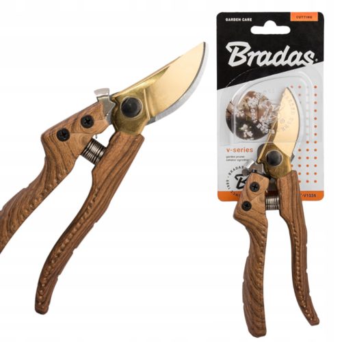  V-series wooden garden shears, steel blade, strong