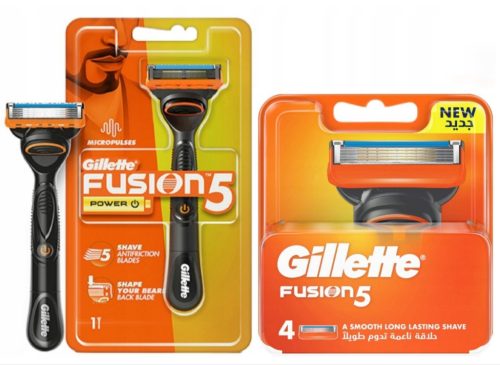  Gillette Fusion 5 Power 4 pieces Original