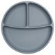  Gigi Kids Plate, grey silicone