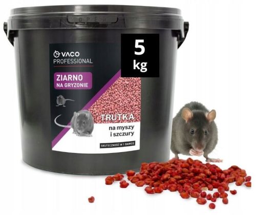  VACO PROFESSIONAL Grain Mouse and Rat Poison (Bucket) - 5 kg