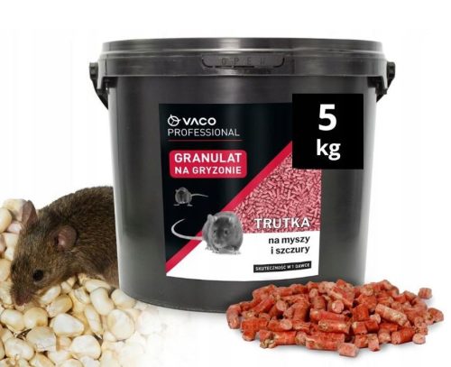  VACO PROFESSIONAL Granulate Rat and Mouse Poison (Bucket) - 5 kg