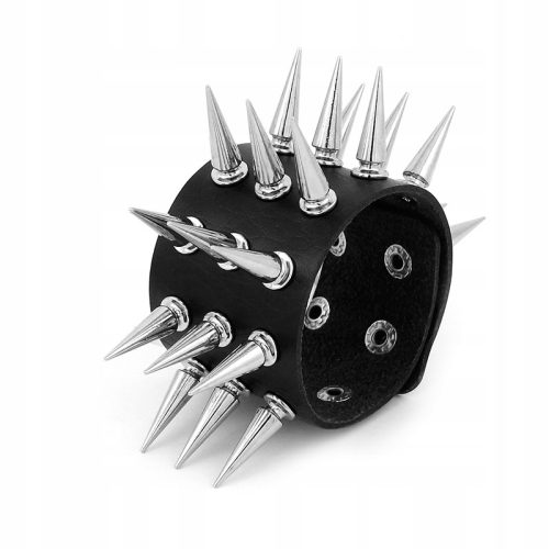  PETITE BRACELET SPIKES LONG BLACK