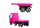  Mercedes Actros Battery-Powered Trailer For Kids - Pink