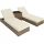  TecTake 403771 Technorattan deck chair, beige and brown