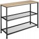  TecTake 01 Console rectangular 100 x 30 x 81cm brown tones