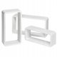  TecTake MDF shelf 24 x 10 cm white