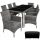  TecTake Almansa Technorattan garden furniture set, brown, 18 pieces.