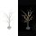  Glowing Tree, 24 LED Lamps, 60 cm, White Birch, Decoration with Remote Control