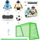  2 Knabo robots play controlled football