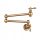 CHDE Old retro brass wall mounted kitchen faucet