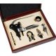 Opener and Corkscrew Wine set in a box with accessories and a large corkscrew/opener