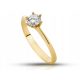  Gold ring 585 with Moissanite 0.50ct certified