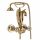 Ari SWAN Wall-Mounted Bath and Shower Mixer Tap with Two Handles, Gold