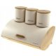 Bread box Konighoffer Cosmic backpack set, cream-colored wood