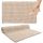 Bathroom rug beige, absorbent, soft, warm, wash mat, 60 x 100 cm