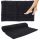 Bathroom Rug Washable Soft Absorbent Braided Mat 40 x 60 cm Black