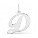  SILVER CHAIN PENDANT LETTER D DECORATIVE 925 LETTER