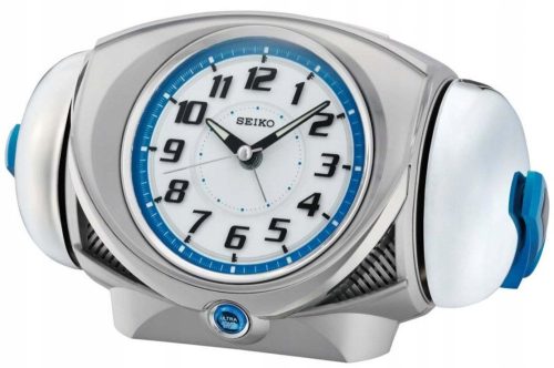Clock for home Seiko alarm clock in shades of grey, 23 cm