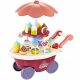  Confectionery Ice Cream Shop Trolley on Wheels Sound Ice Cream Set + Accessories