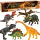  Dinosaur Large Set of Movable Figures Dinosaurs x 6 Children's Park