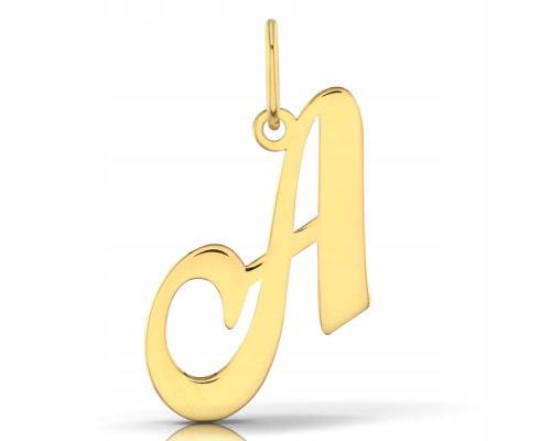  GOLD PLATED PENDANT ON A CHAIN GOLD PENDANT LETTER A DECORATIVE 925 LETTERS