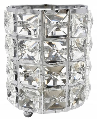 Boxes and Chests Crystal Container BOX Brush Organizer Crystal F795 O Silver