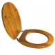 Toilet seats Wirquin Toilet seat Bamboo seat in brown and beige tones