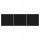 Paravent 3-part screen, black, 525x180 cm, fabric