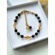  BRACELET natural stone TOURMALINE CITRINE HEMATITE