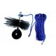 Chimney cleaning set, 200 mm cleaning rod + 2.5 kg ball + 15 m rope