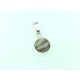  silver small pendant stone striped flint silver pr. 925