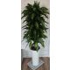 Artificial Flowers and Fruits Ficus Ficus Artificial Flower 155 cm Decoration White Black Tube Pot