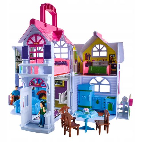  Kruzzel Dollhouse for Children to Play 28.5 cm